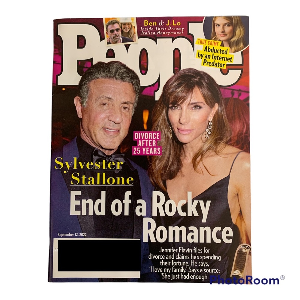 People Magazine September 12 2022 Sylvester Stallone Ben and JLo True Crime